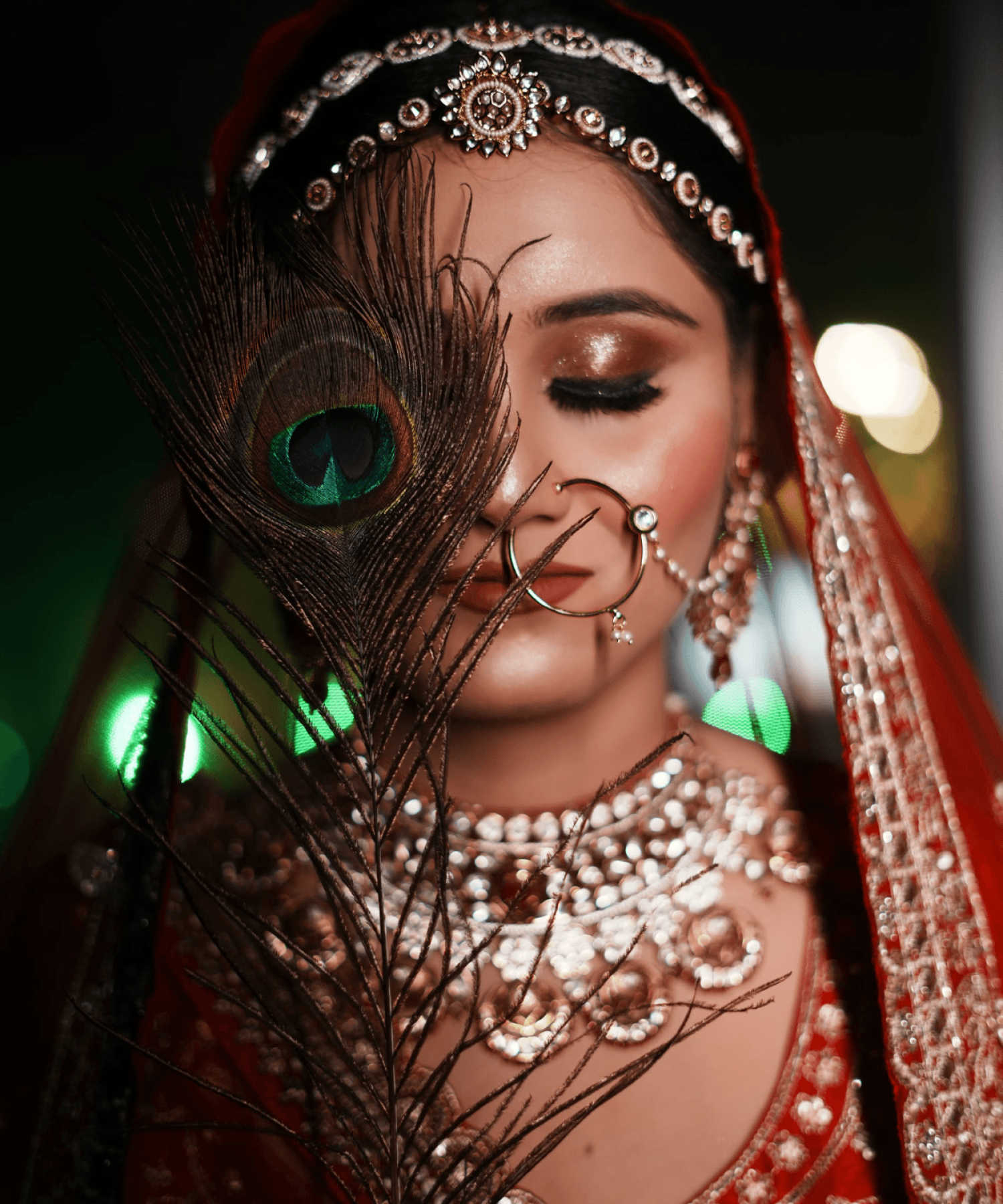 alt="Sandhya Maurya, a **Professional Freelancer Bridal Makeup Artist** for Delhi NCR, delivering a flawless Ultra HD look."